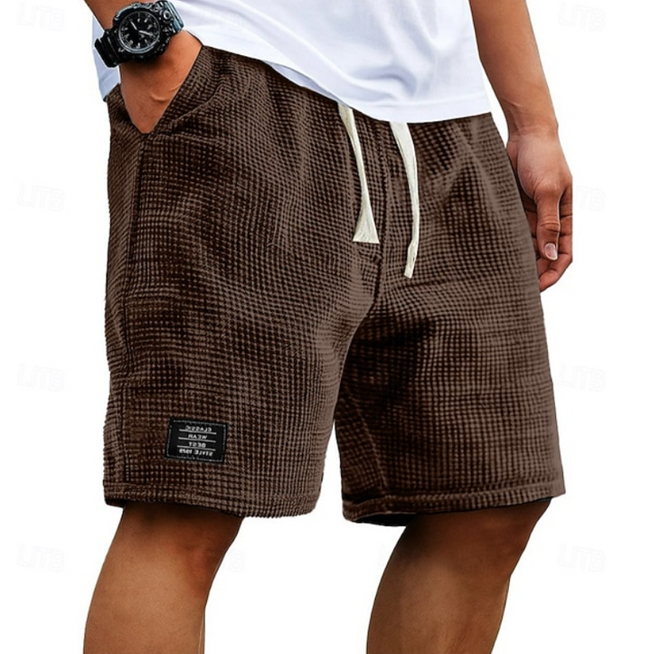 Kaelan | Herren Freizeitshorts Relaxed Fit Kordelzug - Dark Grey - Image 7