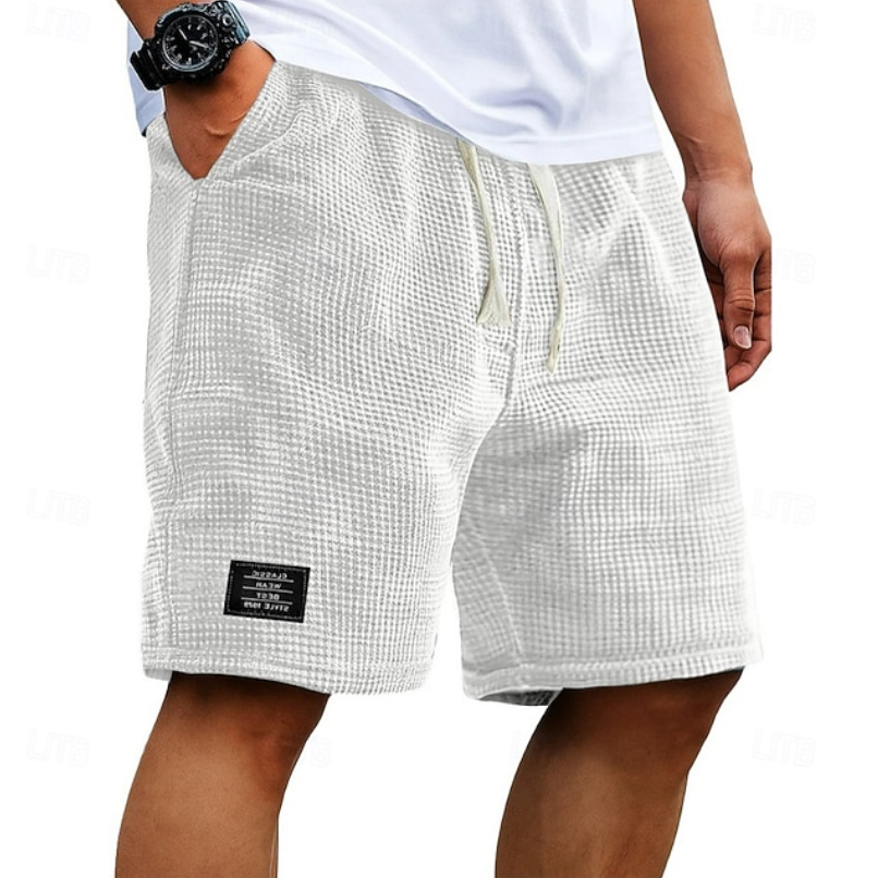 Kaelan | Herren Freizeitshorts Relaxed Fit Kordelzug - Dark Grey - Image 8