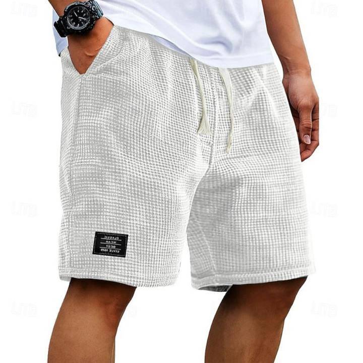 Kaelan | Herren Freizeitshorts Relaxed Fit Kordelzug - Dark Grey - Image 8