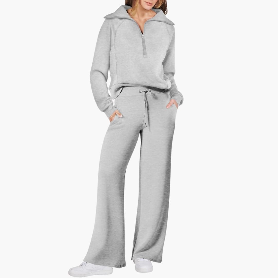 Katarina | Damen Trainingsanzug Set mit Halbzip - Navy - Image 16