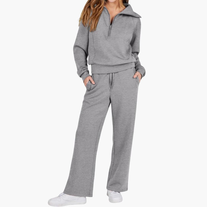 Katarina | Damen Trainingsanzug Set mit Halbzip - Navy - Image 17