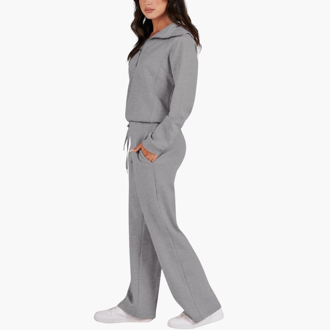 Katarina | Damen Trainingsanzug Set mit Halbzip - Navy - Image 18