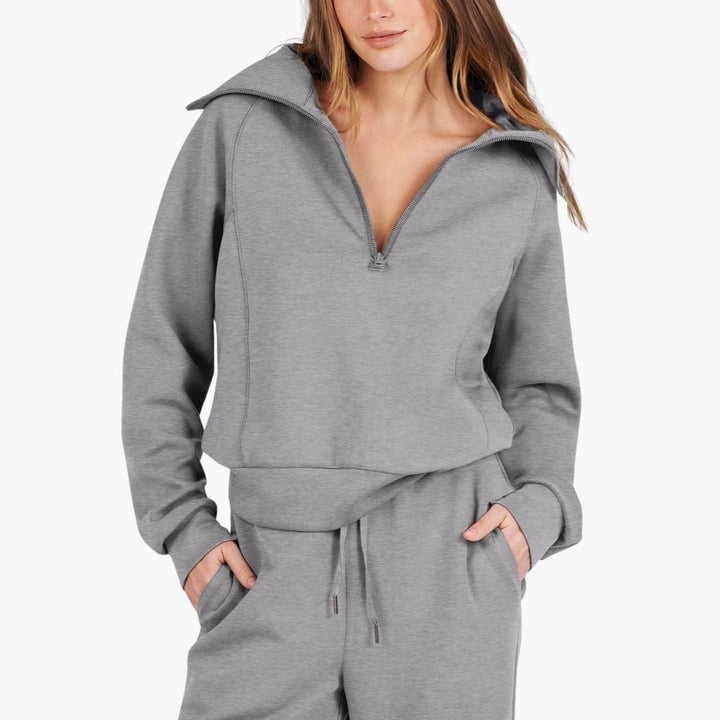 Katarina | Damen Trainingsanzug Set mit Halbzip - Navy - Image 19