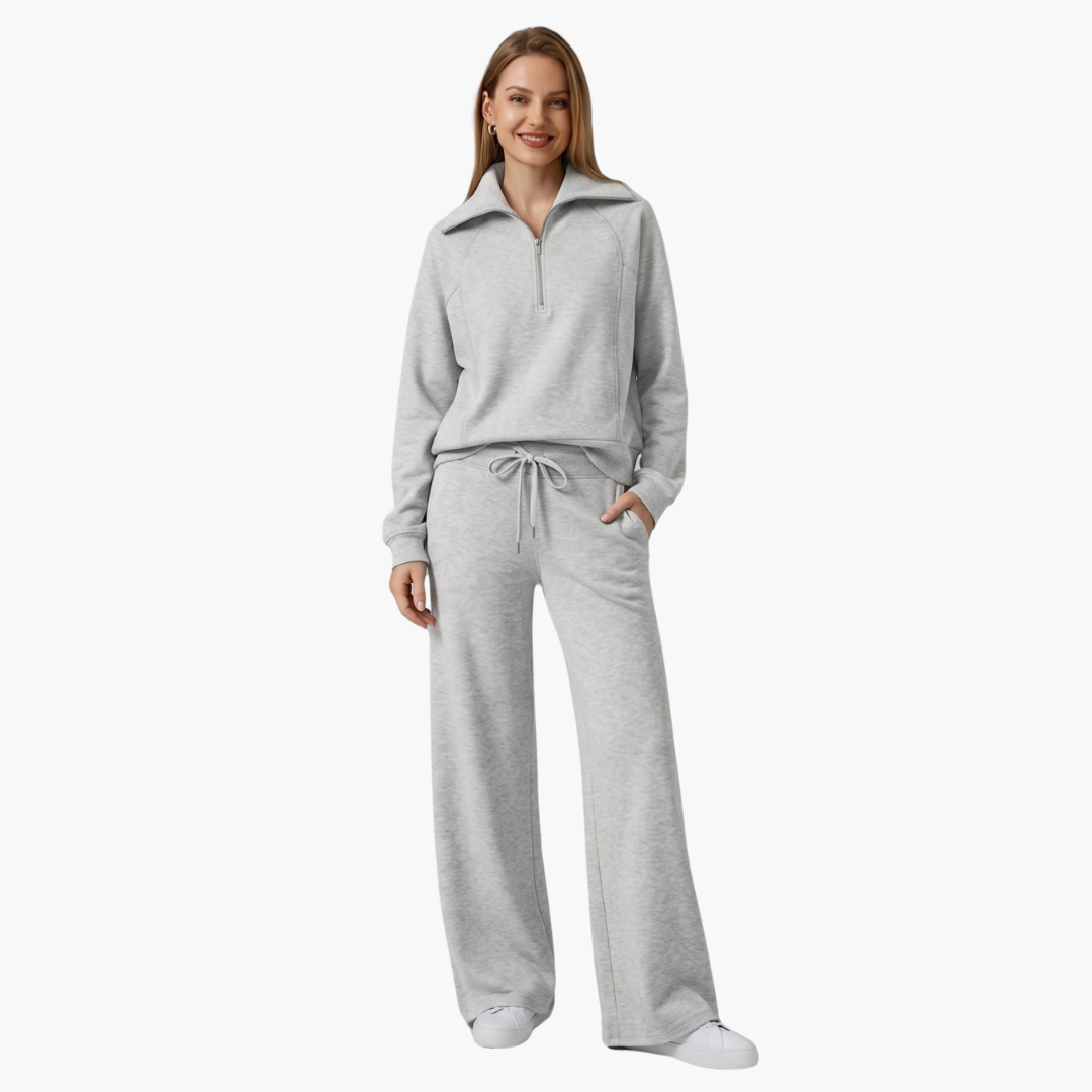 Katarina | Damen Trainingsanzug Set mit Halbzip - Navy - Image 21