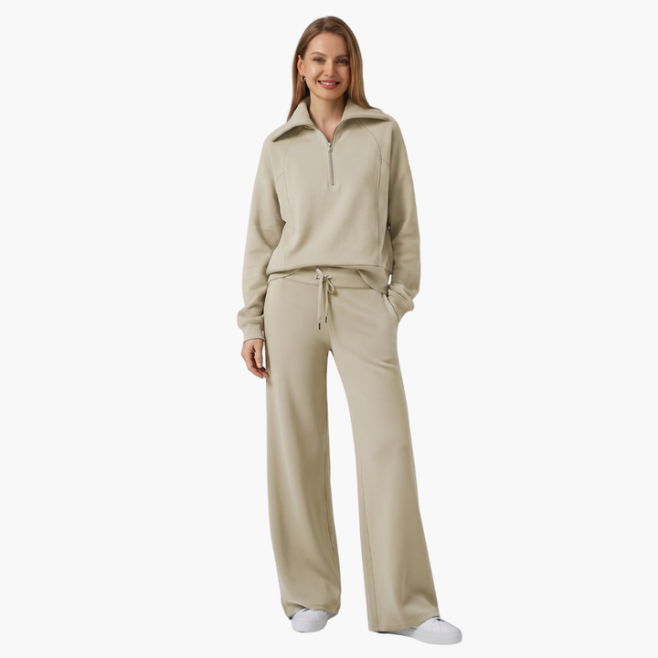 Katarina | Damen Trainingsanzug Set mit Halbzip - Navy - Image 23