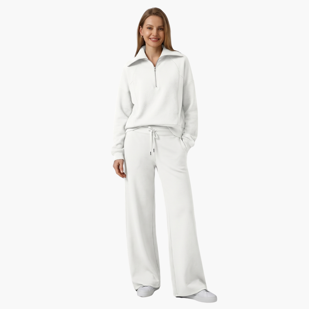 Katarina | Damen Trainingsanzug Set mit Halbzip - Navy - Image 29