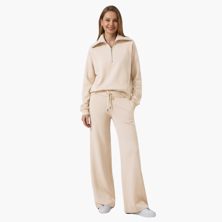 Katarina | Damen Trainingsanzug Set mit Halbzip - Navy - Image 9