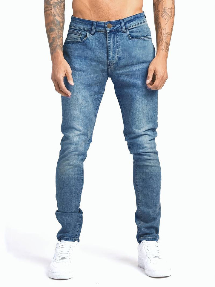 Kilian | Herren Slim Fit Jeans Five-Pocket - Light Blue - Image 2