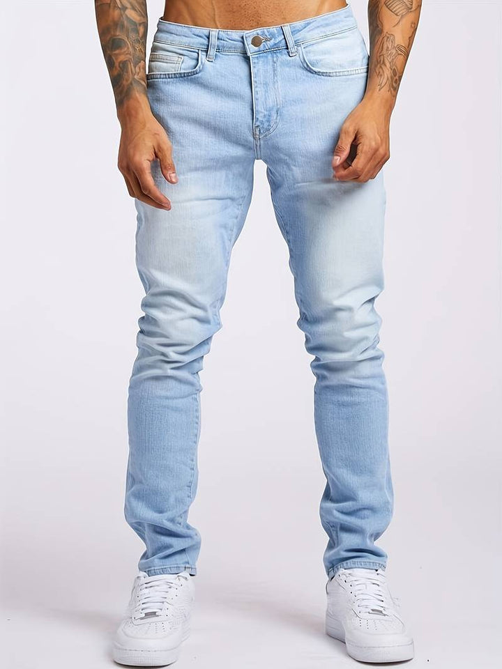 Kilian | Herren Slim Fit Jeans Five-Pocket - Light Blue - Image 5