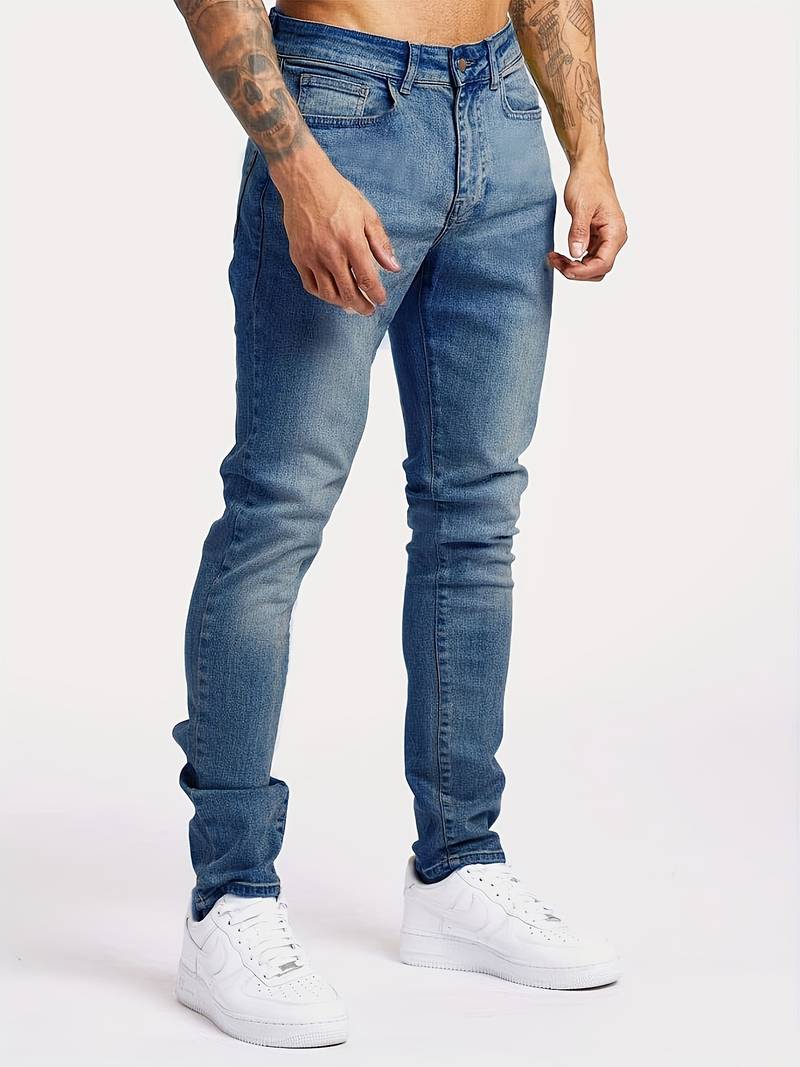 Kilian | Herren Slim Fit Jeans Five-Pocket - Light Blue - Image 8