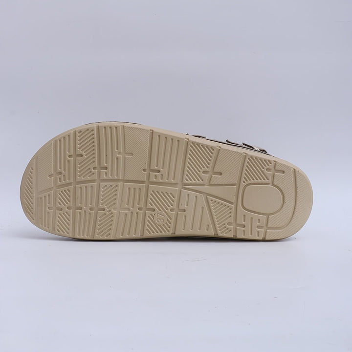 Klara | Damen Riemchen Platform Sandalen - Brown - Image 3