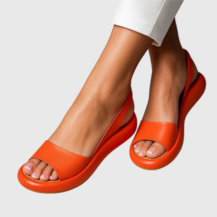 Klara | Damen Rutschfeste Sandalen - Orange - Image 1