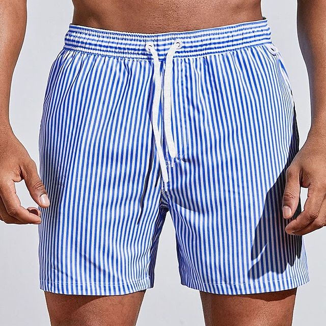Kalo | Herren Badeshorts Gestreift Kurze Badehose Schnelltrocknend