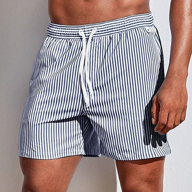 Kalo | Herren Badeshorts Gestreift Kurze Badehose Schnelltrocknend
