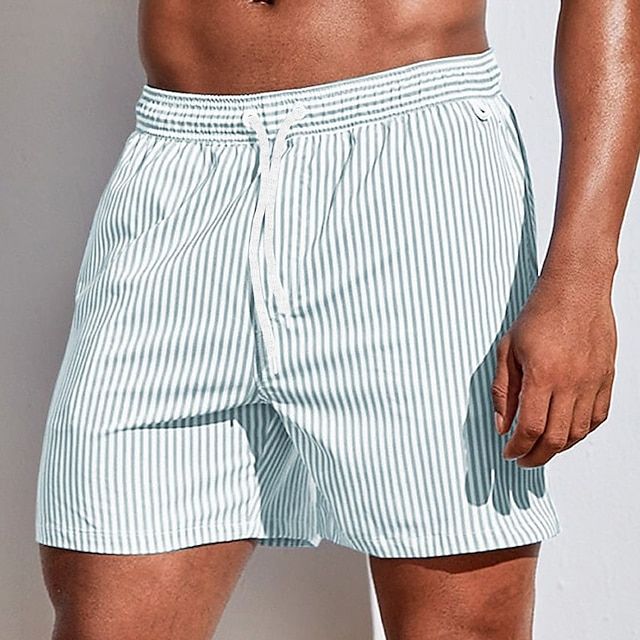 Kalo | Herren Badeshorts Gestreift Kurze Badehose Schnelltrocknend