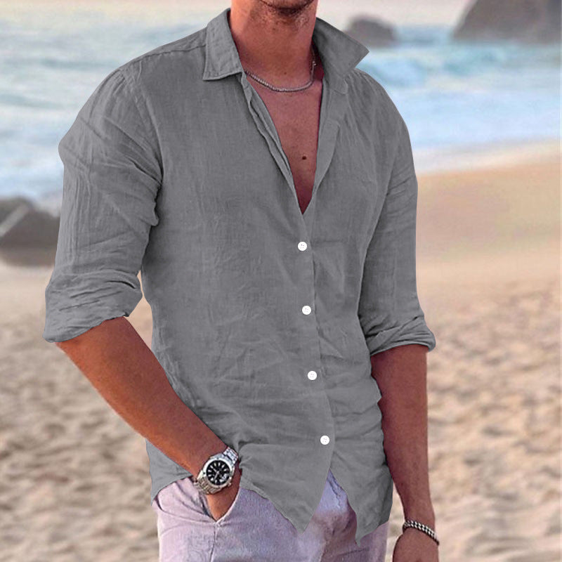 Konstantin | Herren Langarm Freizeithemd mit Kentkragen - White - Image 10