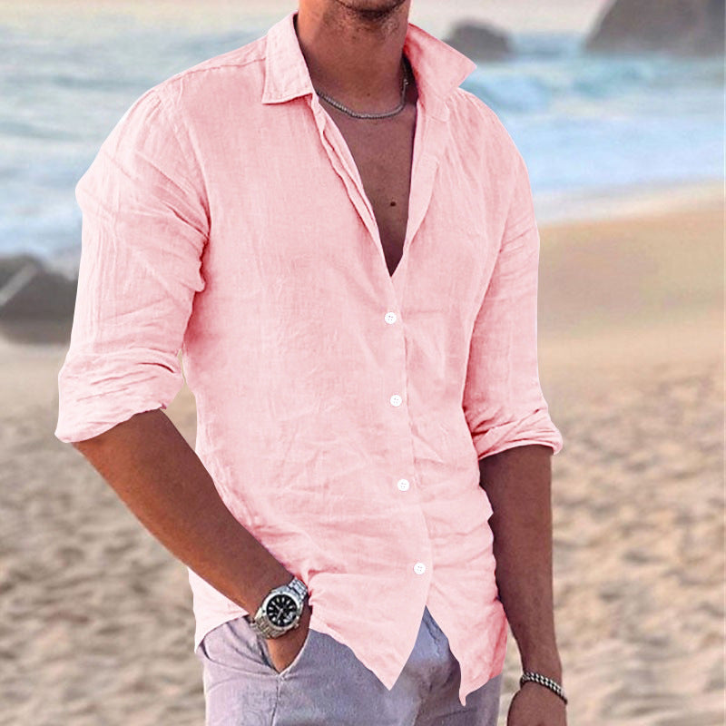 Konstantin | Herren Langarm Freizeithemd mit Kentkragen - White - Image 11