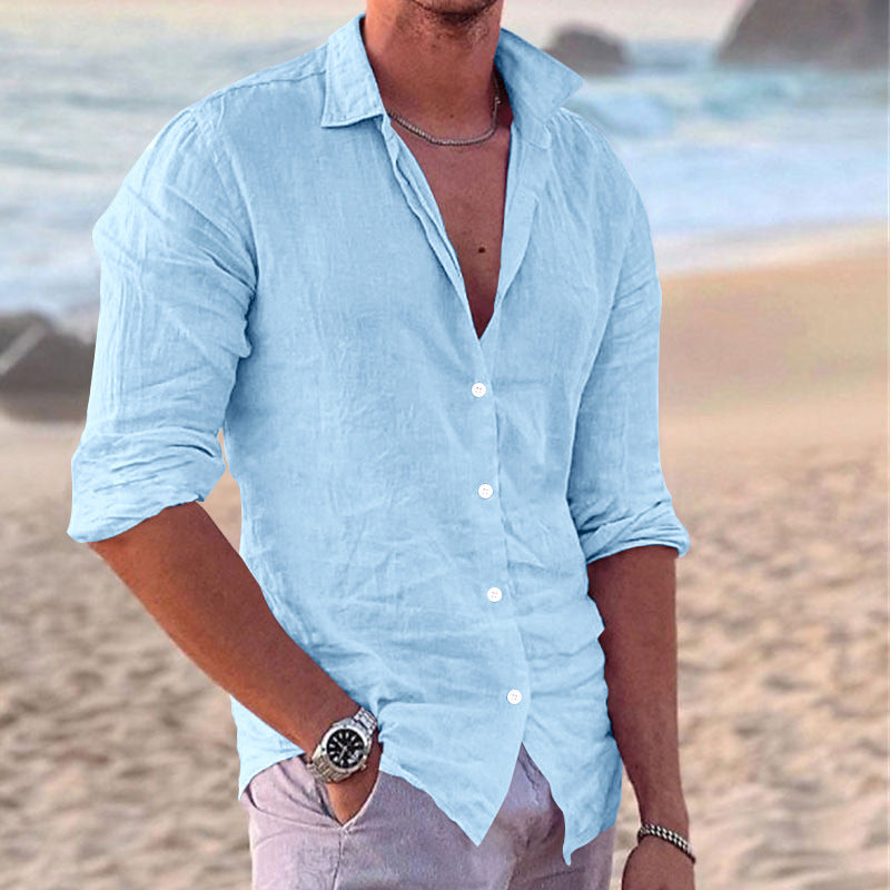 Konstantin | Herren Langarm Freizeithemd mit Kentkragen - White - Image 12