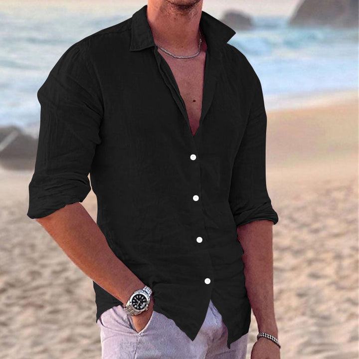 Konstantin | Herren Langarm Freizeithemd mit Kentkragen - White - Image 13