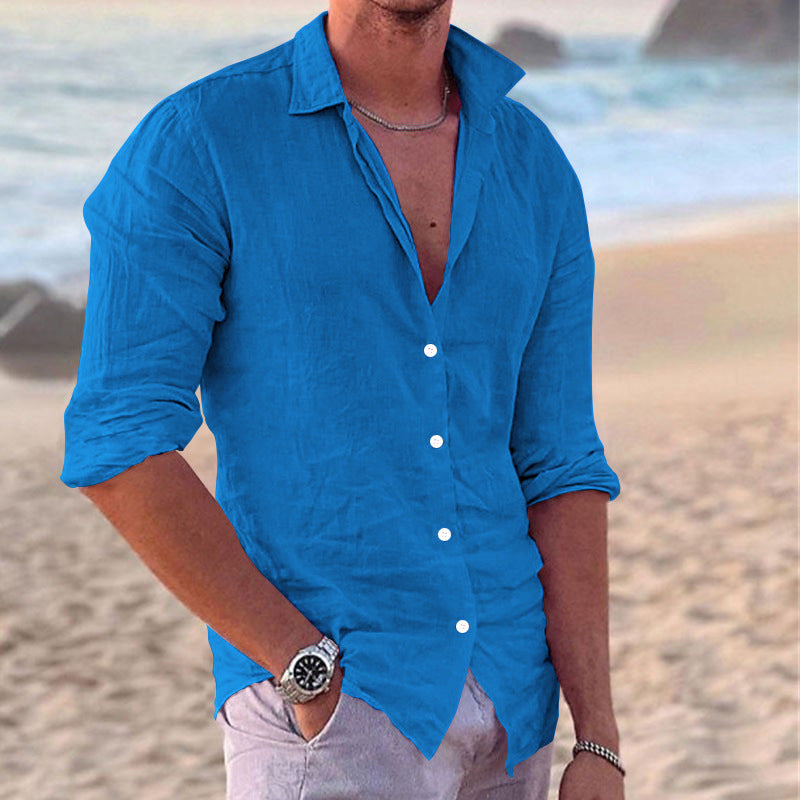 Konstantin | Herren Langarm Freizeithemd mit Kentkragen - White - Image 6