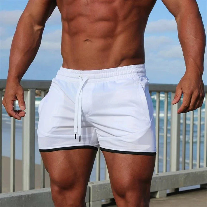 Leander | Herren Badehose Schnelltrocknend Shorts Schwarz - Black - Image 3