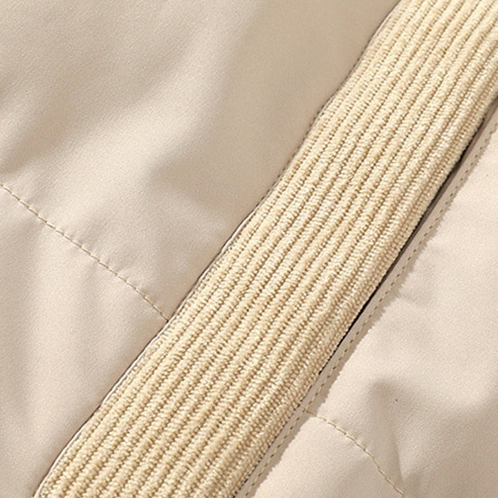 Leander | Herren Steppjacke Winterjacke mit Stehkragen - Beige - Image 4