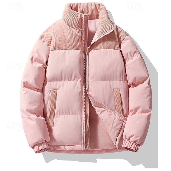 Leander | Herren Steppjacke Winterjacke mit Stehkragen - Beige - Image 8