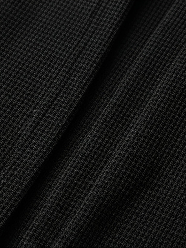 Leander | Herren Strickjacke Offen Cardigan - Black - Image 5