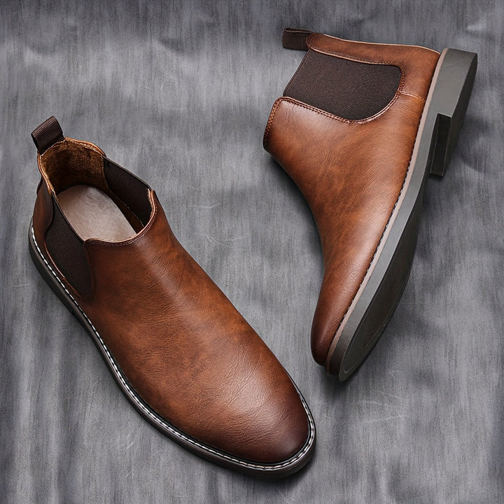 Leandro | Herren Chelsea Stiefeletten Slip-On - Brown - Image 2
