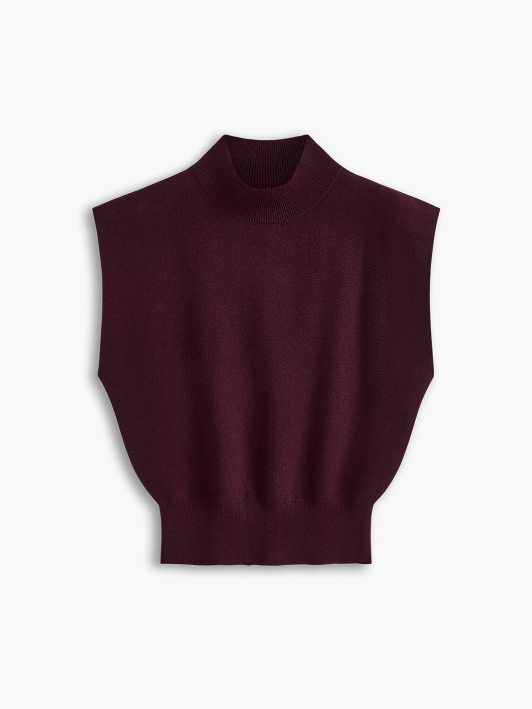 Zara | Damen Strick Pullunder schwarz, ärmellose Weste Rollkragen