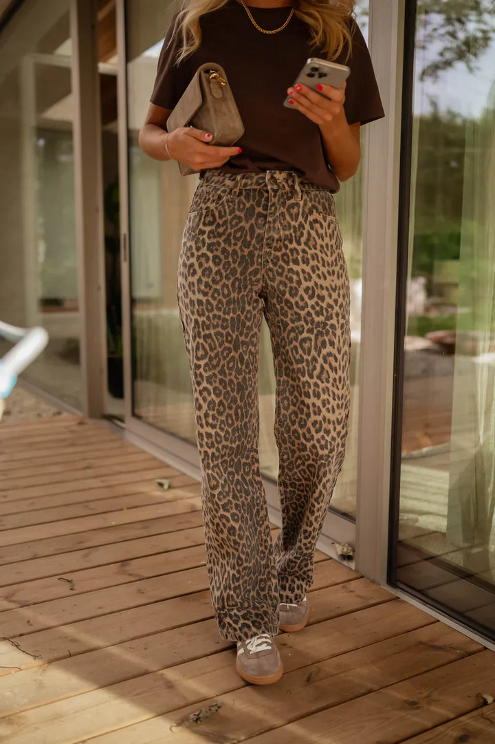 Danica | Damenhose mit hohem Bund und weitem Bein