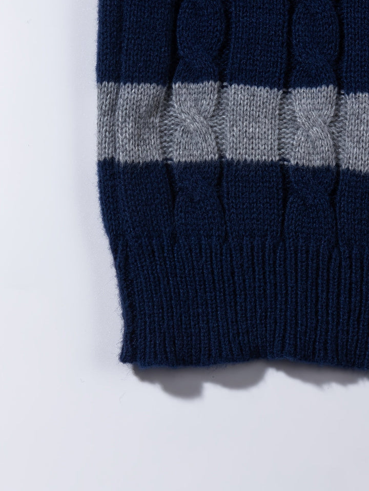 Leofwin | Herren Colorblock Strickpullover mit Rundhals - Image 8