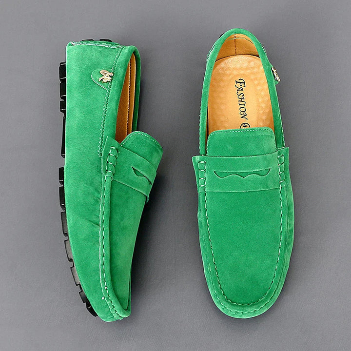 Leopold | Herren Grüne Loafer Schuhe - Green - Image 1
