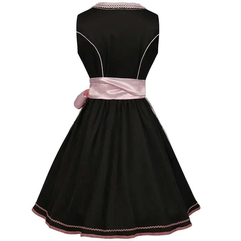 Lieselotte | Damen Dirndl Oktoberfest Kleid - Black - Image 4