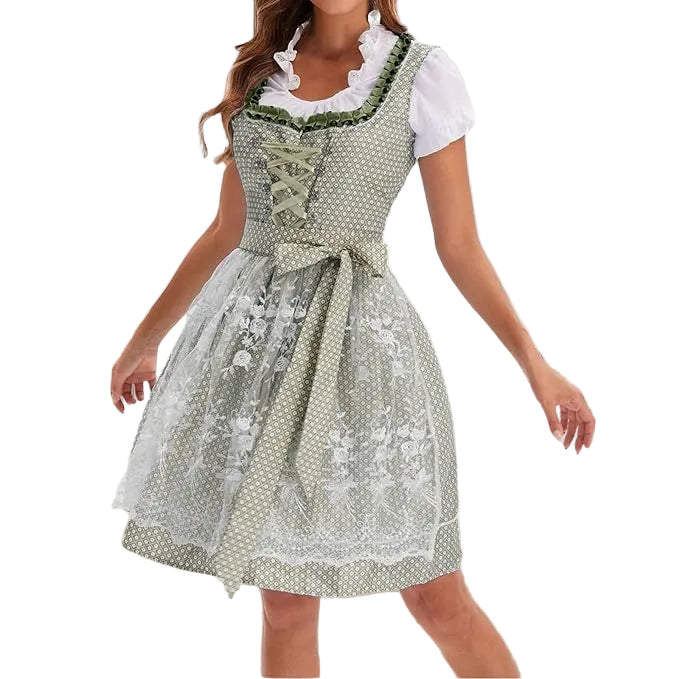 Lieselotte | Damen Dirndl Oktoberfest Set, 60 chars - Sage - Image 2