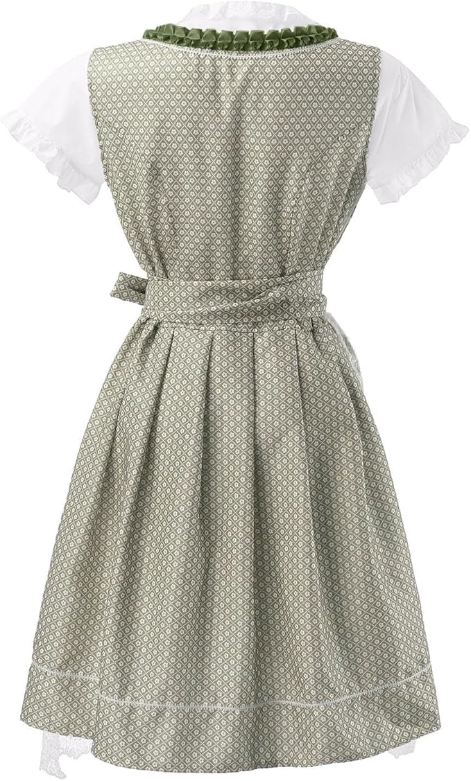 Lieselotte | Damen Dirndl Oktoberfest Set, 60 chars - Sage - Image 3