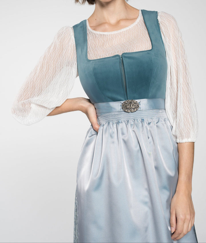 Lieselotte | Damen Dirndl Oktoberfest Set, 60 Zeichen - Teal - Image 2