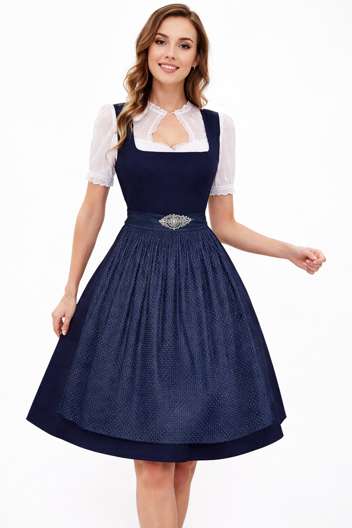 Lieselotte | Damen Dirndl Oktoberfest Set, 60 Zeichen - Teal - Image 3