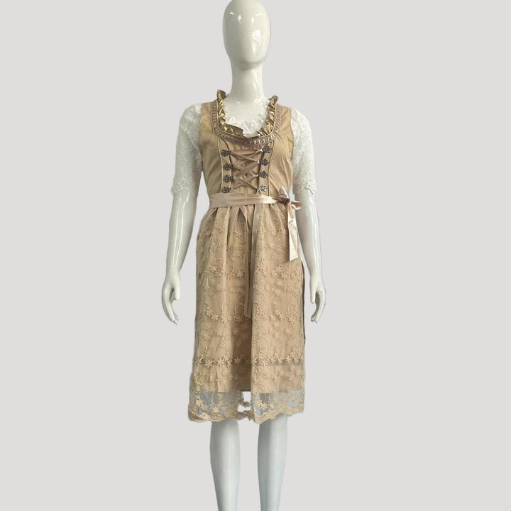 Lieselotte | Damen Dirndl Oktoberfest Tracht, 60 chars - Camel - Image 4