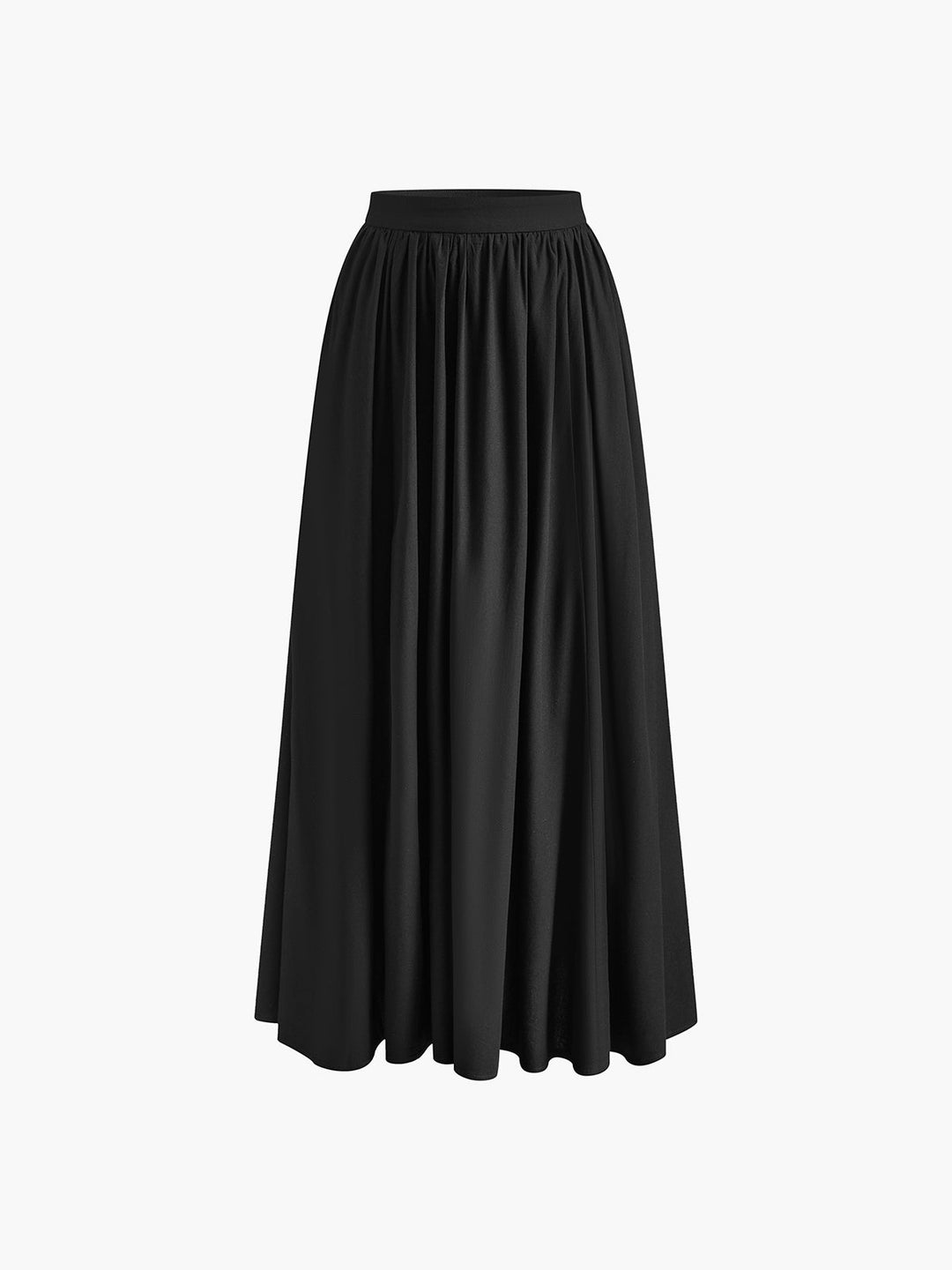 Blanche | Damen Maxirock mit Falten, High Waist Sommerrock lang