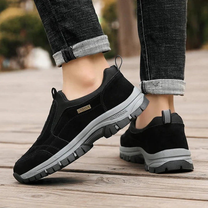 Angelo | Herren Slip-On Sneaker Outdoor Wanderschuhe ohne Schnürsenkel