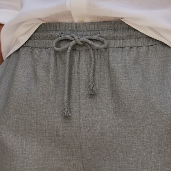 Lukas | Herren Bermuda Shorts Relaxed Fit Kordelzug - Grey - Image 3