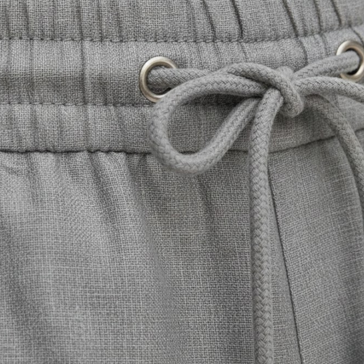 Lukas | Herren Bermuda Shorts Relaxed Fit Kordelzug - Grey - Image 7