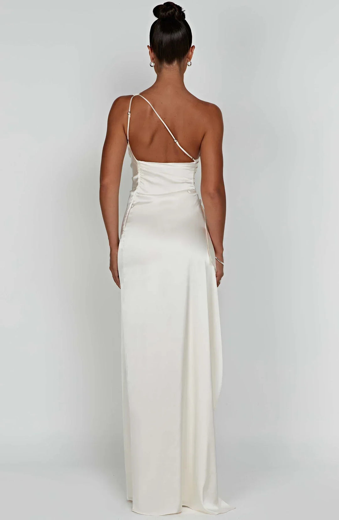 Lysandra | Damen One-Shoulder Abendkleid mit Schlitz - Red - Image 35