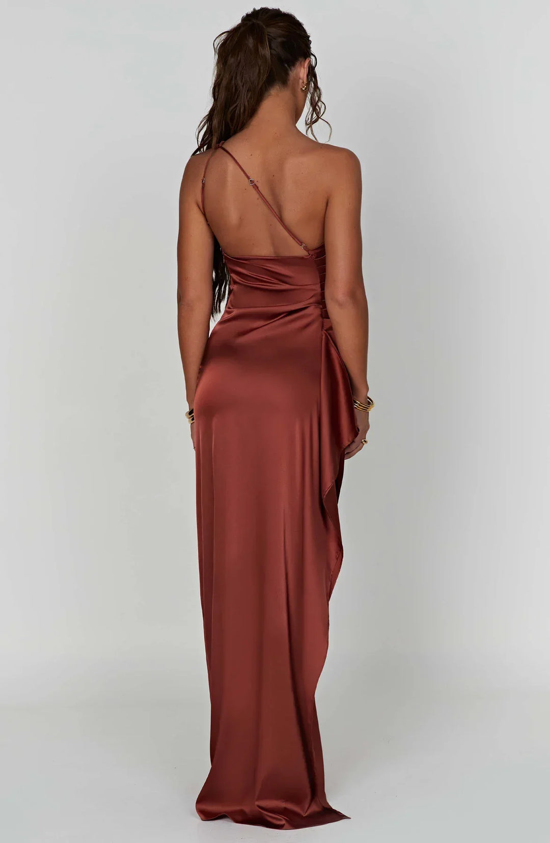 Lysandra | Damen One-Shoulder Abendkleid mit Schlitz - Red - Image 47