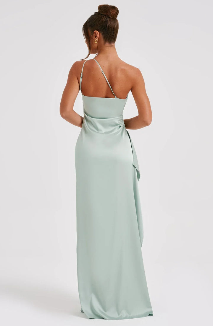 Lysandra | Damen One-Shoulder Abendkleid mit Schlitz - Red - Image 49