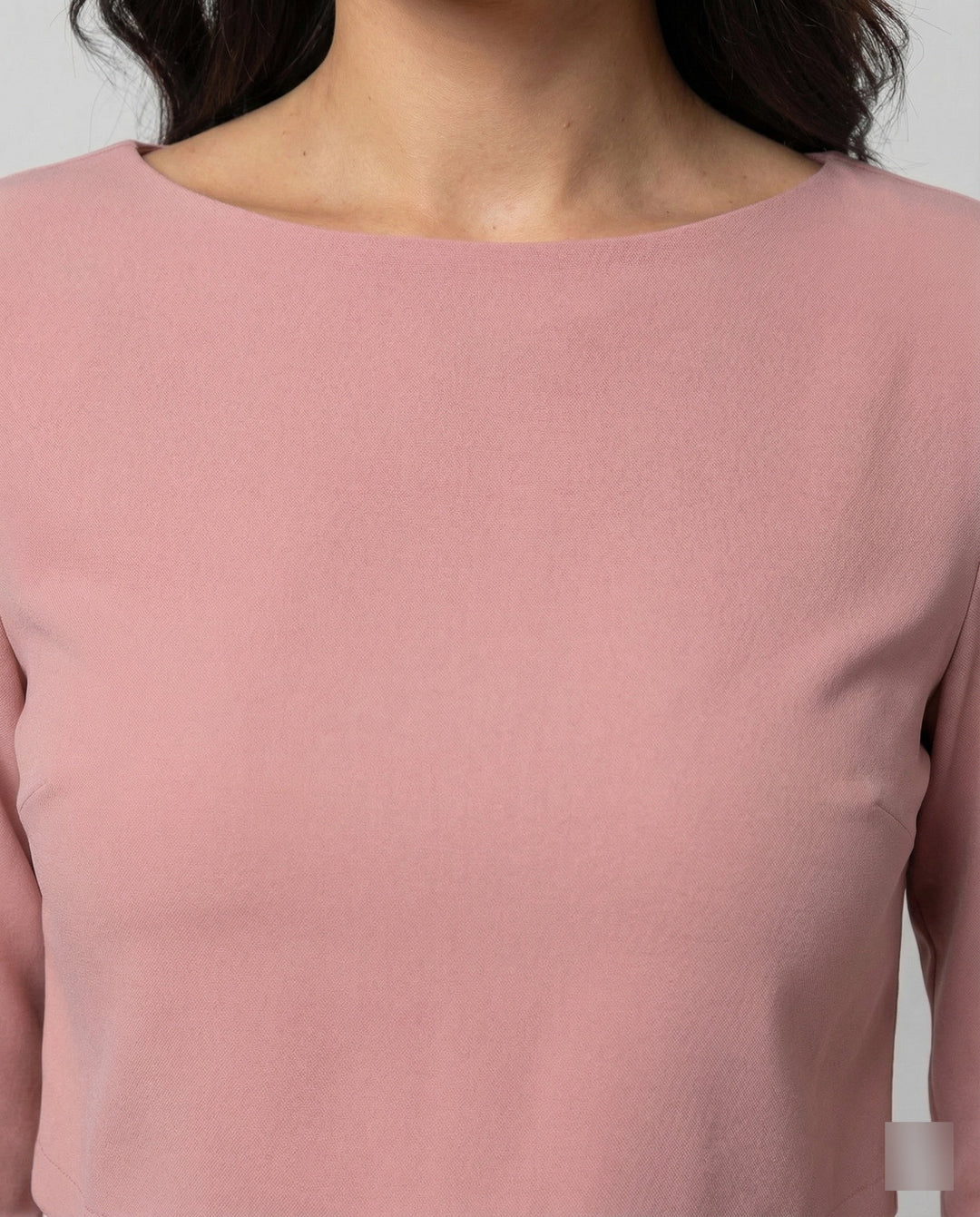 Maiken | Damen Zweiteiler Crop Top Weite Hose Set - Pink - Image 2