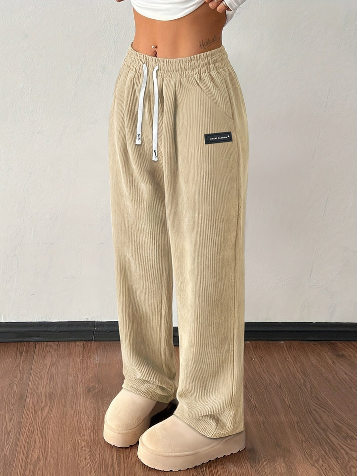 Tessa | Cordhose für Damen weites Bein und lässige Hose