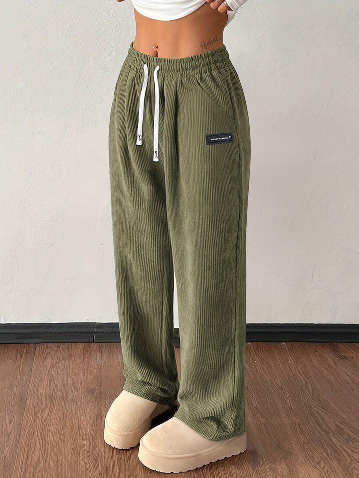 Tessa | Cordhose für Damen weites Bein und lässige Hose
