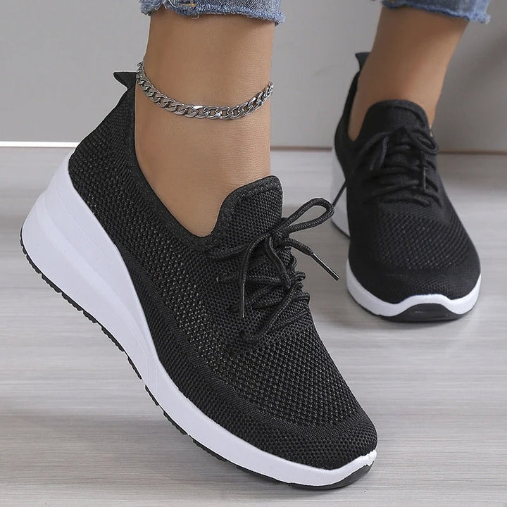 Puna | Damen Mesh Sneaker Leicht Schnürer Komfortschuhe